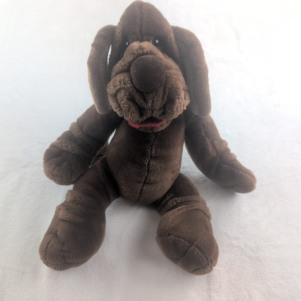 Vintage Gans Broz 1981 Wrinkles The Hound Hand Puppet Chocolate Brown
